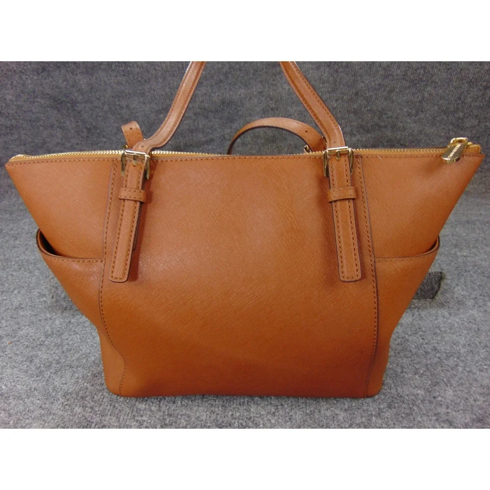 Michael Kors Jet Set‎ Travel Tote Bag Tan 30F2GTTT8L Saffiano Leather Designer